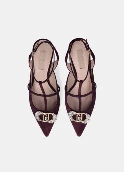 Liu Jo Slingbacks avec logo bijou|Femme Escarpins
