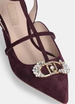 Liu Jo Slingbacks avec logo bijou|Femme Escarpins