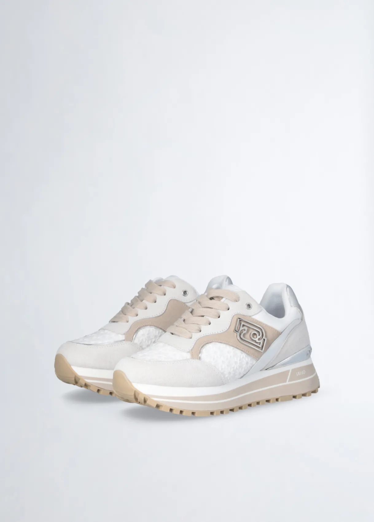 Liu Jo Sneakers à plateforme avec broderies florales|Femme Sneakers