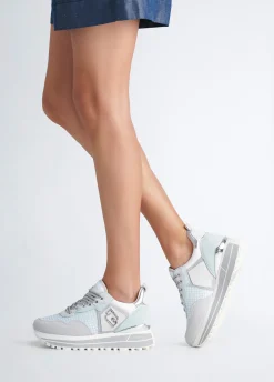 Liu Jo Sneakers à plateforme en daim et maille filet|Femme Sneakers