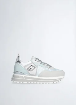 Liu Jo Sneakers à plateforme en daim et maille filet|Femme Sneakers
