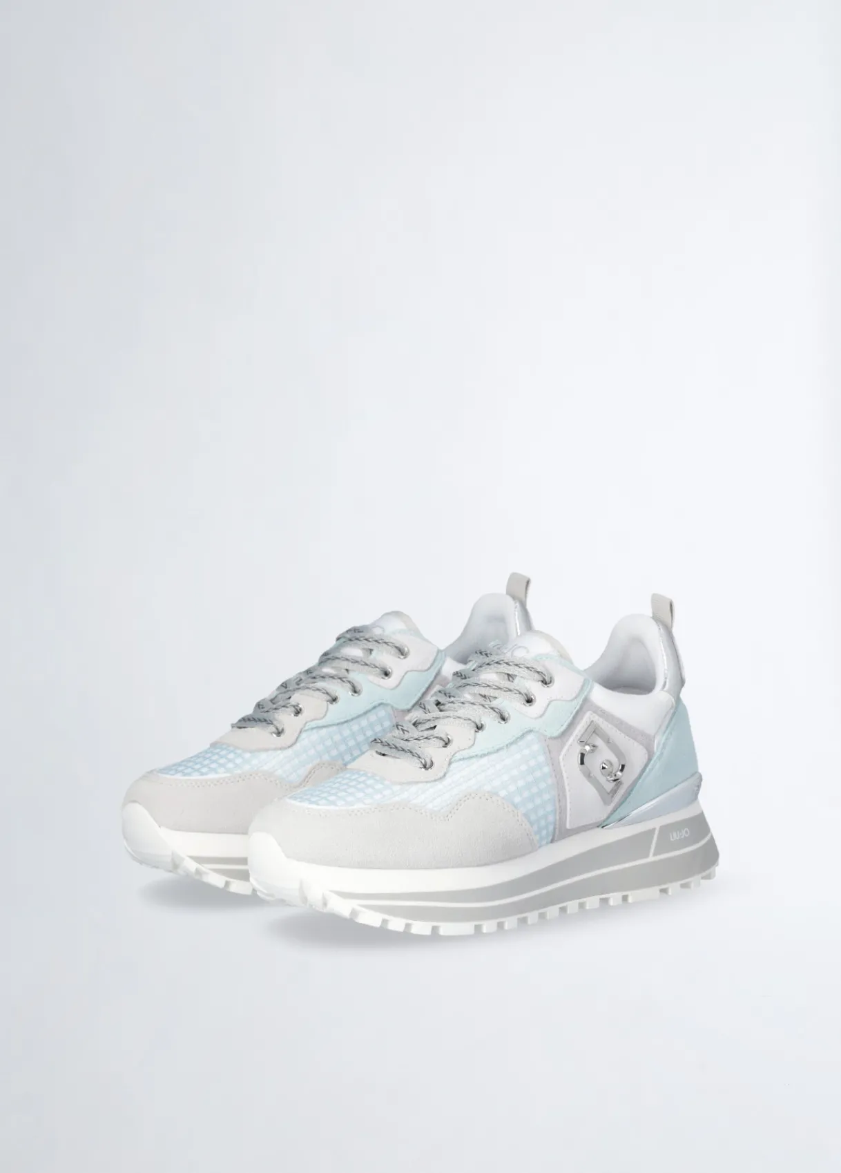 Liu Jo Sneakers à plateforme en daim et maille filet|Femme Sneakers
