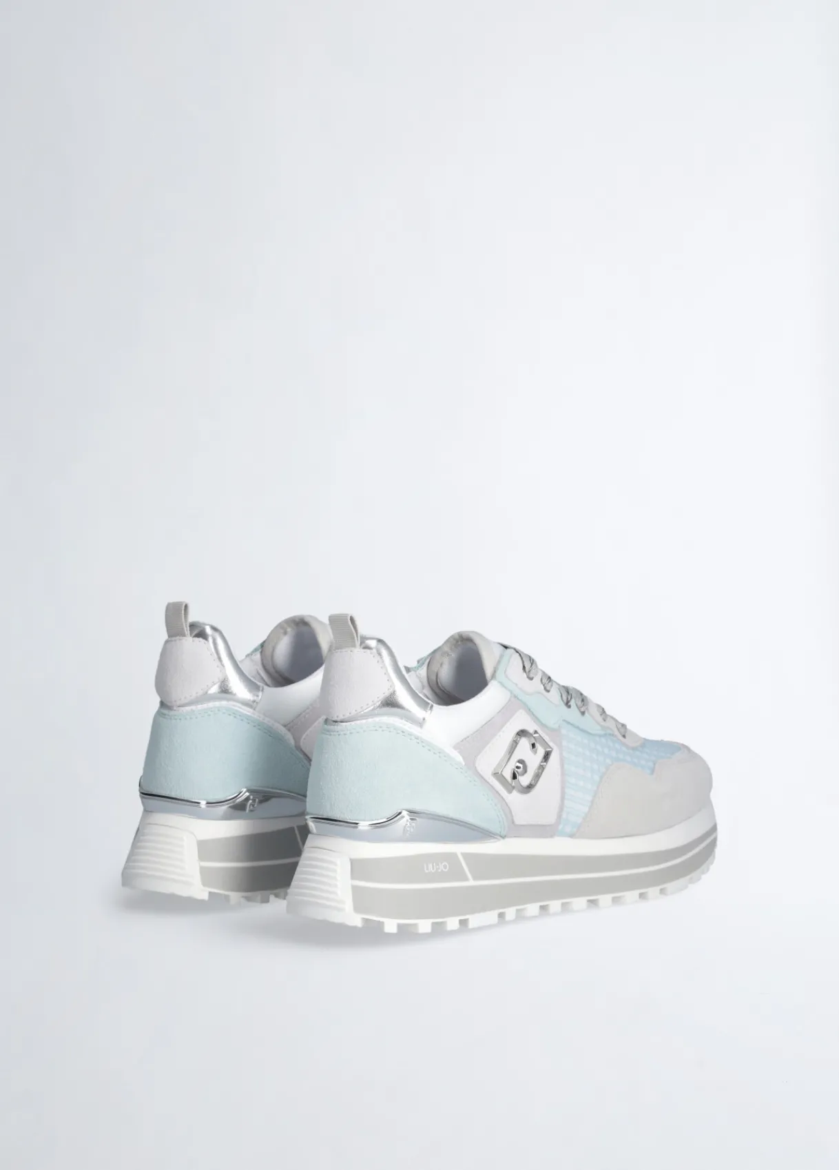 Liu Jo Sneakers à plateforme en daim et maille filet|Femme Sneakers