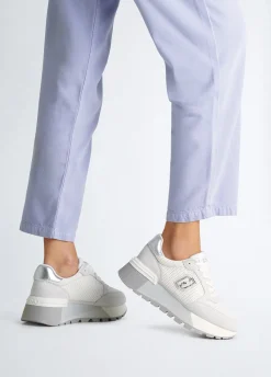 Liu Jo Sneakers à plateforme en daim et maille filet|Femme Sneakers