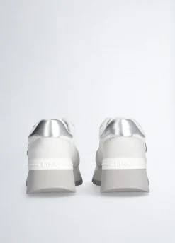 Liu Jo Sneakers à plateforme en daim et maille filet|Femme Sneakers
