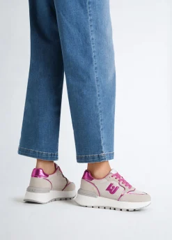 Liu Jo Sneakers à plateforme en daim et nylon|Femme Sneakers