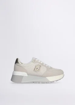 Liu Jo Sneakers à plateforme en daim et maille filet|Femme Sneakers