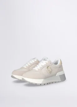 Liu Jo Sneakers à plateforme en daim et maille filet|Femme Sneakers