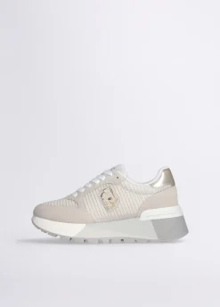 Liu Jo Sneakers à plateforme en daim et maille filet|Femme Sneakers