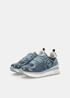 Liu Jo Sneakers à plateforme en denim brillant|Femme Sneakers