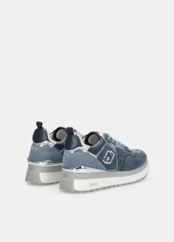 Liu Jo Sneakers à plateforme en denim brillant|Femme Sneakers