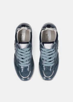 Liu Jo Sneakers à plateforme en denim brillant|Femme Sneakers