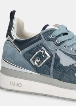 Liu Jo Sneakers à plateforme en denim brillant|Femme Sneakers