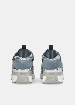 Liu Jo Sneakers à plateforme en denim brillant|Femme Sneakers