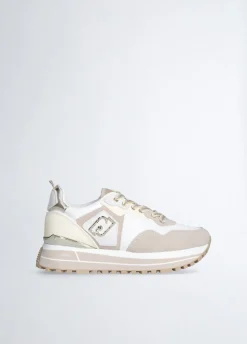 Liu Jo Sneakers à plateforme en daim et maille filet|Femme Sneakers