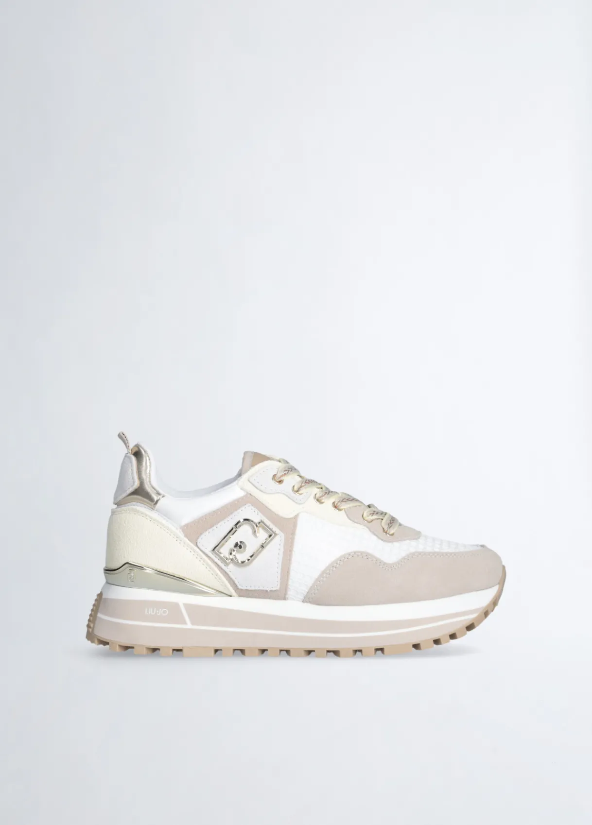 Liu Jo Sneakers à plateforme en daim et maille filet|Femme Sneakers