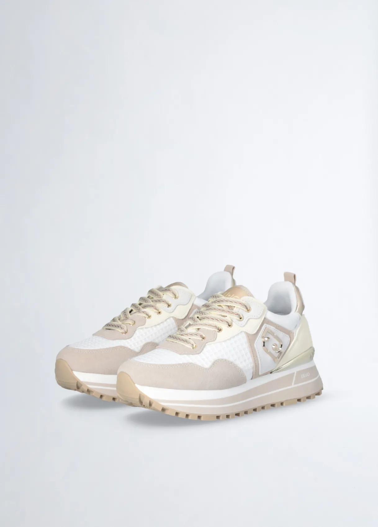 Liu Jo Sneakers à plateforme en daim et maille filet|Femme Sneakers