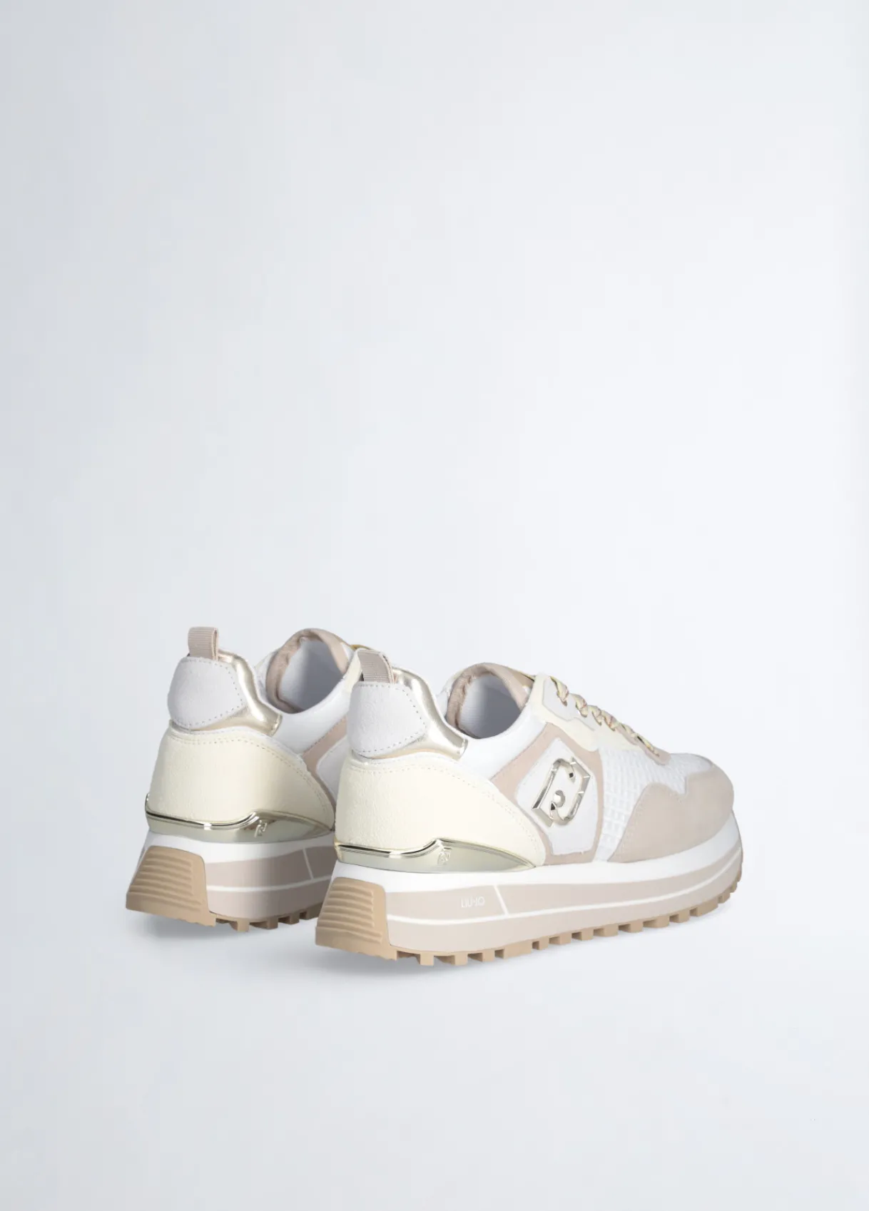 Liu Jo Sneakers à plateforme en daim et maille filet|Femme Sneakers