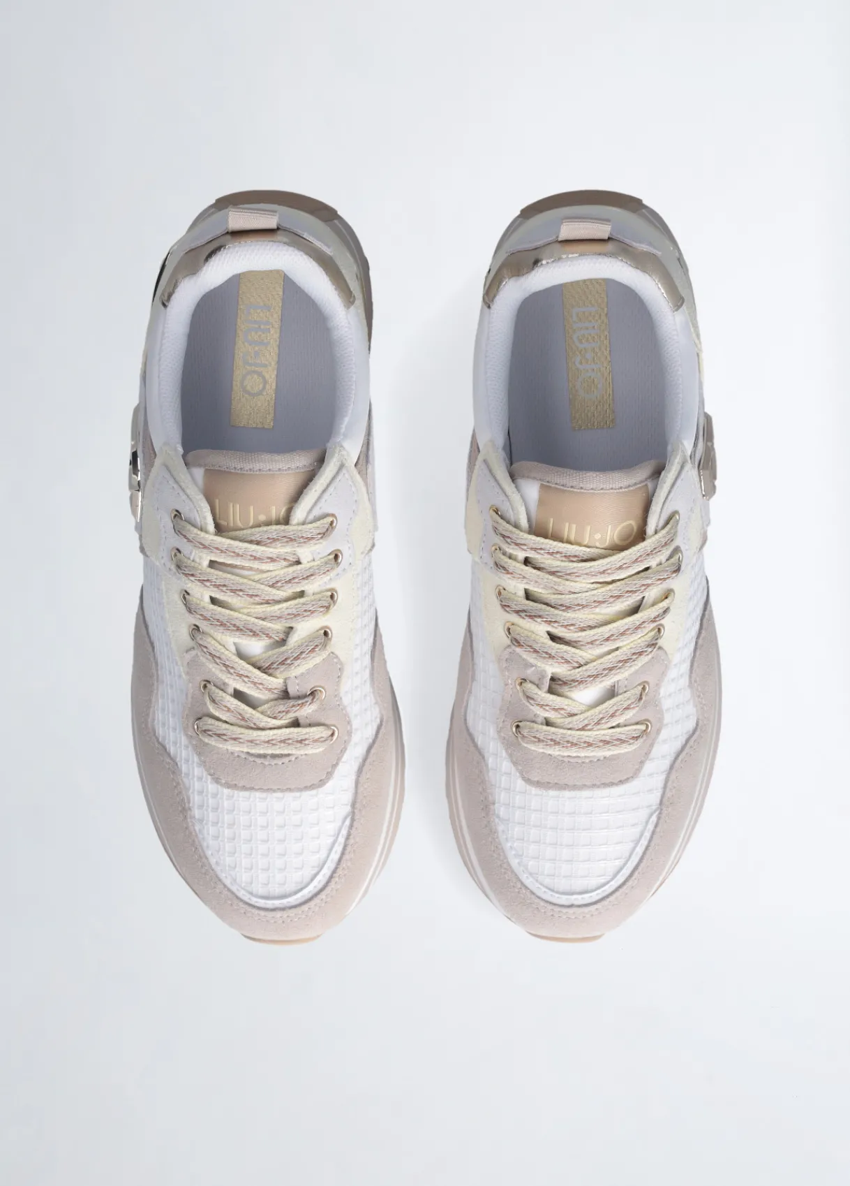 Liu Jo Sneakers à plateforme en daim et maille filet|Femme Sneakers