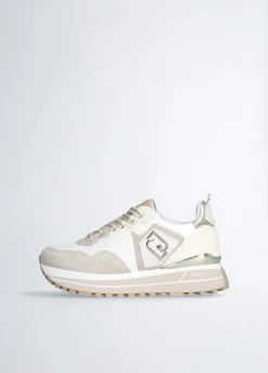 Liu Jo Sneakers à plateforme en daim et maille filet|Femme Sneakers