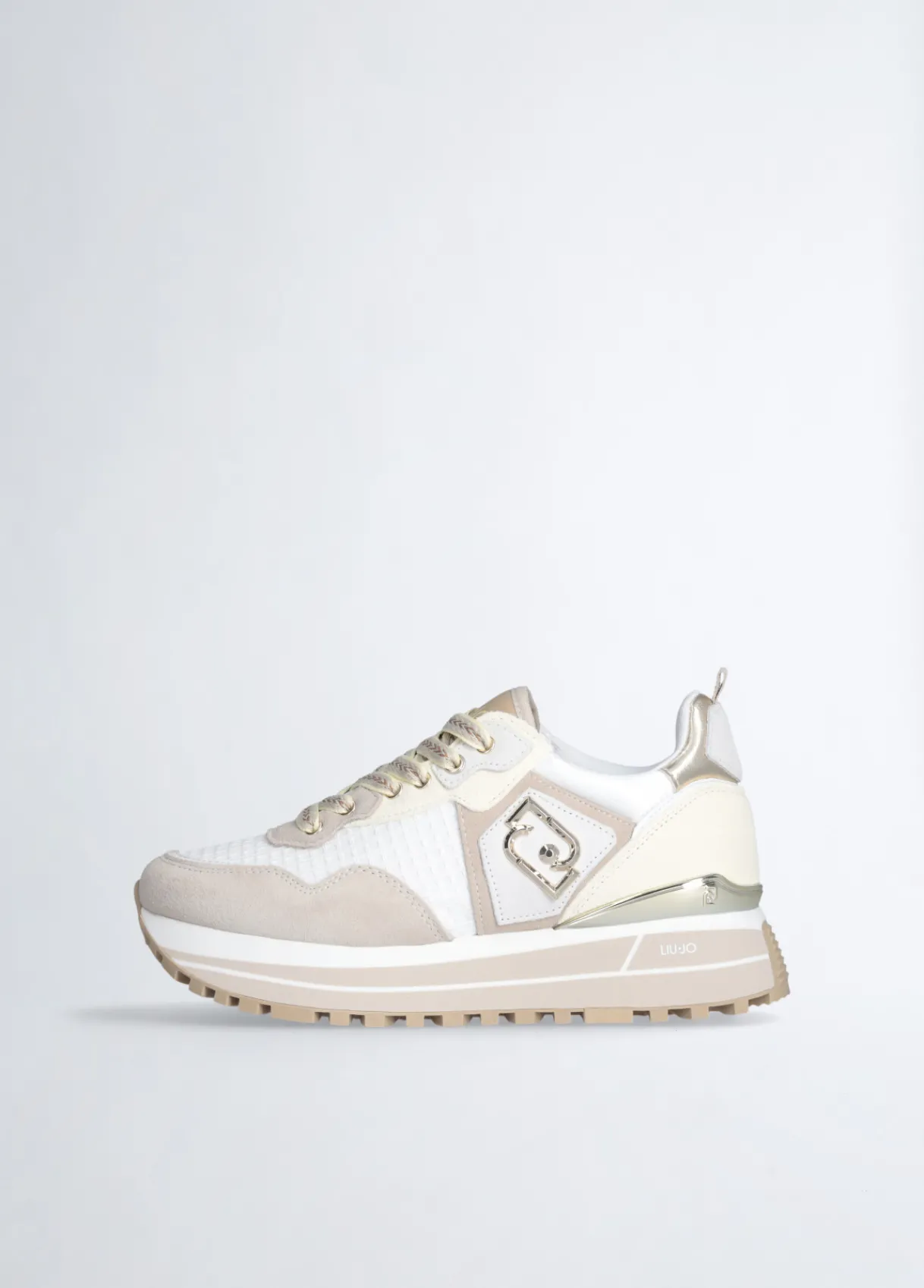 Liu Jo Sneakers à plateforme en daim et maille filet|Femme Sneakers