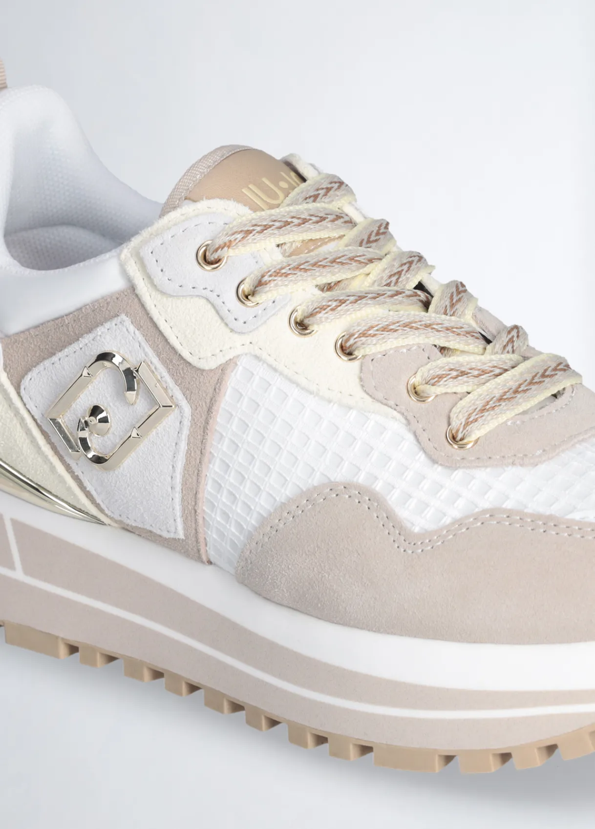 Liu Jo Sneakers à plateforme en daim et maille filet|Femme Sneakers