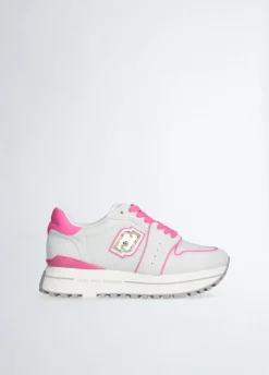 Liu Jo Sneakers à plateforme en daim et maille filet|Femme Sneakers