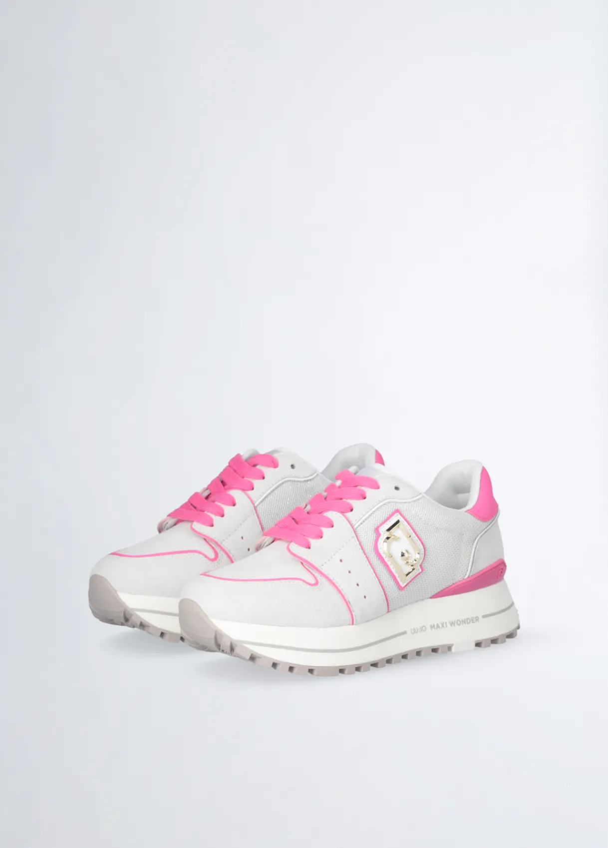Liu Jo Sneakers à plateforme en daim et maille filet|Femme Sneakers