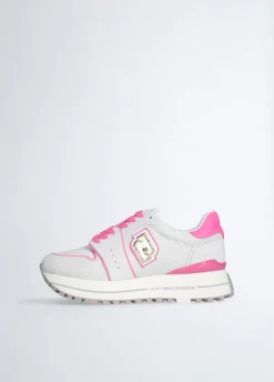 Liu Jo Sneakers à plateforme en daim et maille filet|Femme Sneakers