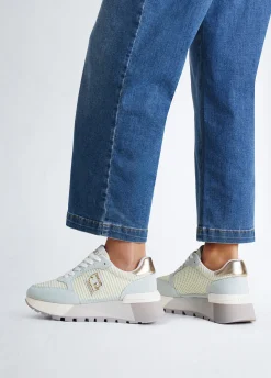 Liu Jo Sneakers à plateforme en daim et maille filet|Femme Sneakers