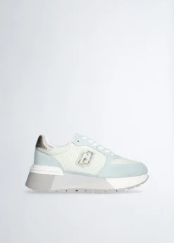 Liu Jo Sneakers à plateforme en daim et maille filet|Femme Sneakers