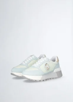 Liu Jo Sneakers à plateforme en daim et maille filet|Femme Sneakers