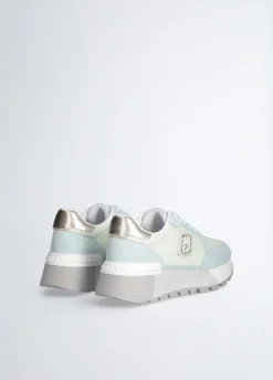 Liu Jo Sneakers à plateforme en daim et maille filet|Femme Sneakers