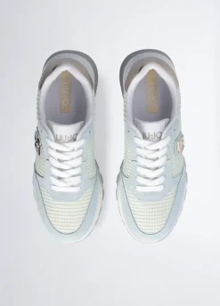 Liu Jo Sneakers à plateforme en daim et maille filet|Femme Sneakers