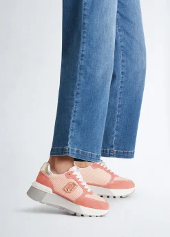 Liu Jo Sneakers à plateforme en daim et maille filet|Femme Sneakers