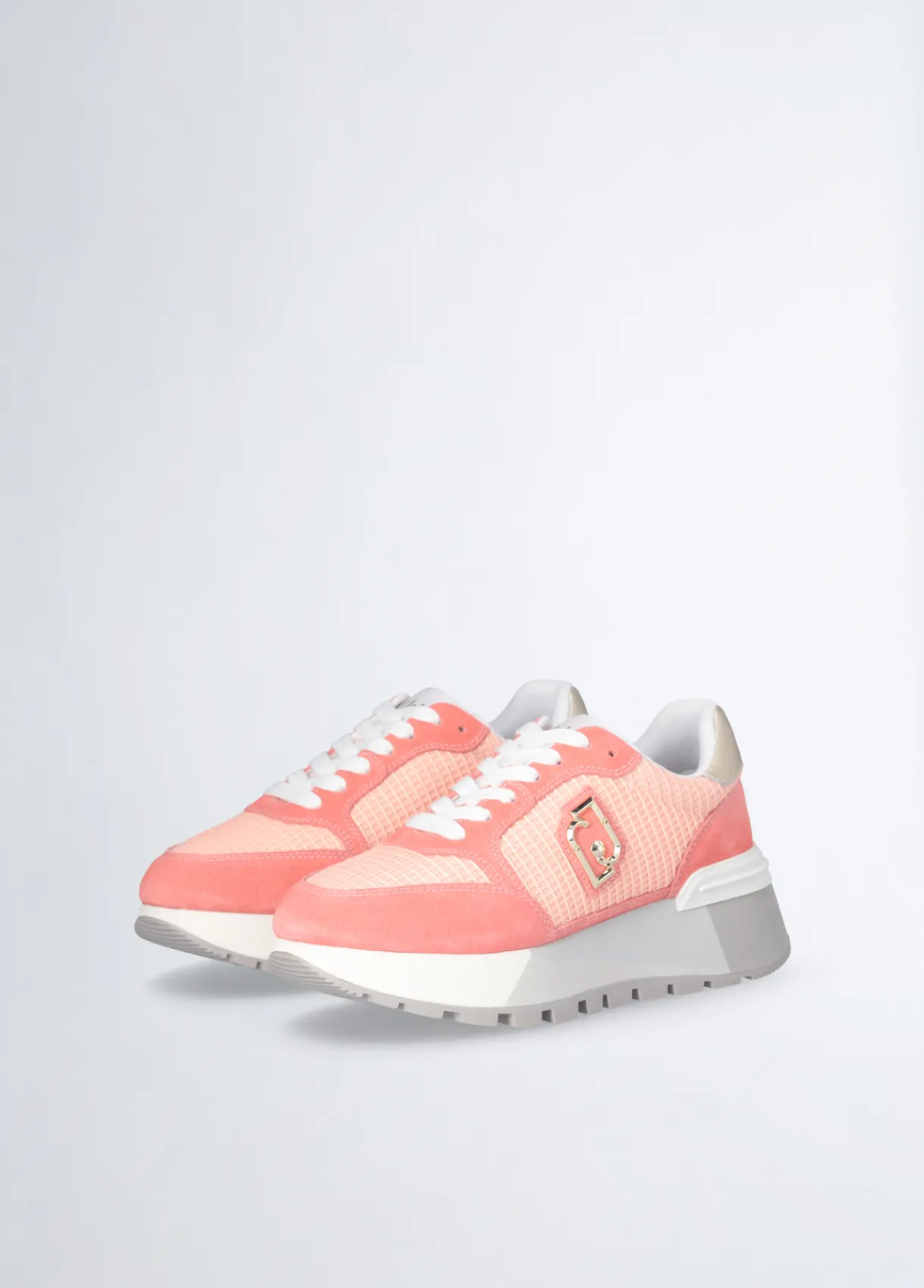Liu Jo Sneakers à plateforme en daim et maille filet|Femme Sneakers