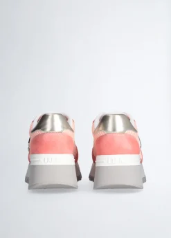 Liu Jo Sneakers à plateforme en daim et maille filet|Femme Sneakers