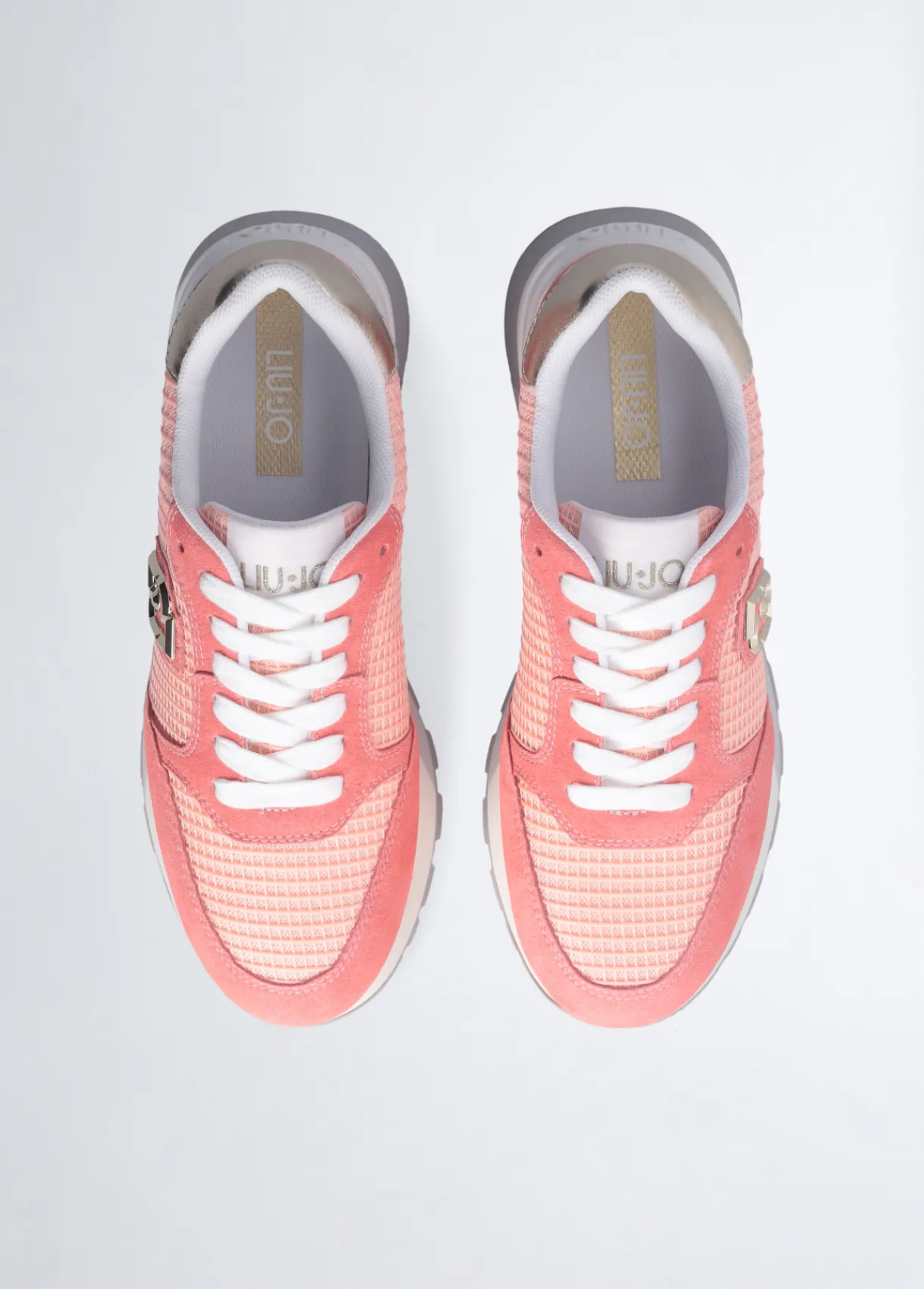 Liu Jo Sneakers à plateforme en daim et maille filet|Femme Sneakers
