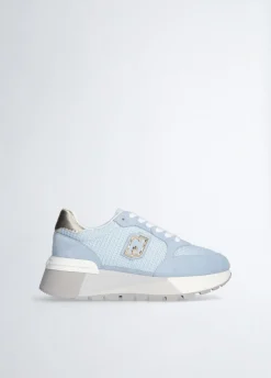 Liu Jo Sneakers à plateforme en daim et maille filet|Femme Sneakers