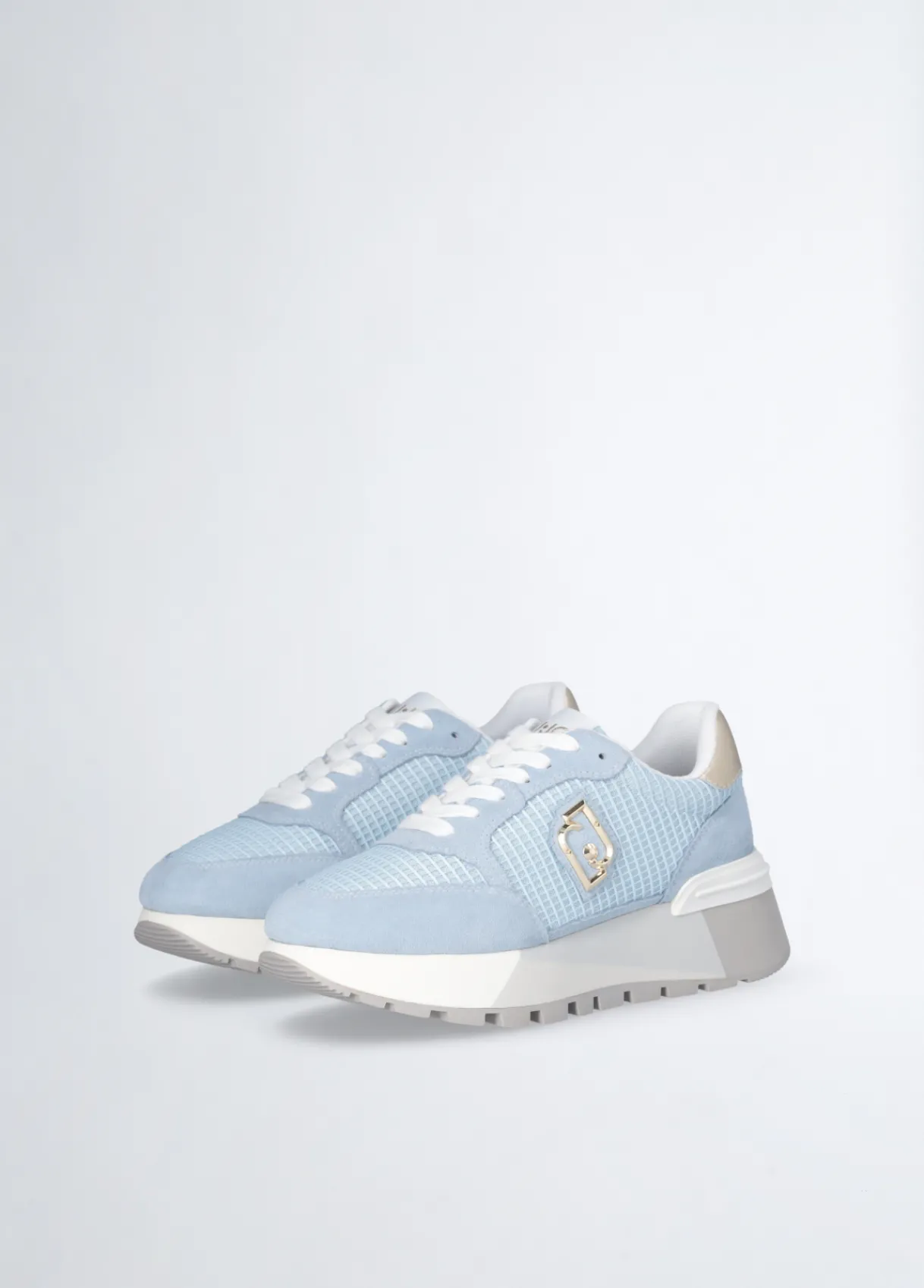 Liu Jo Sneakers à plateforme en daim et maille filet|Femme Sneakers