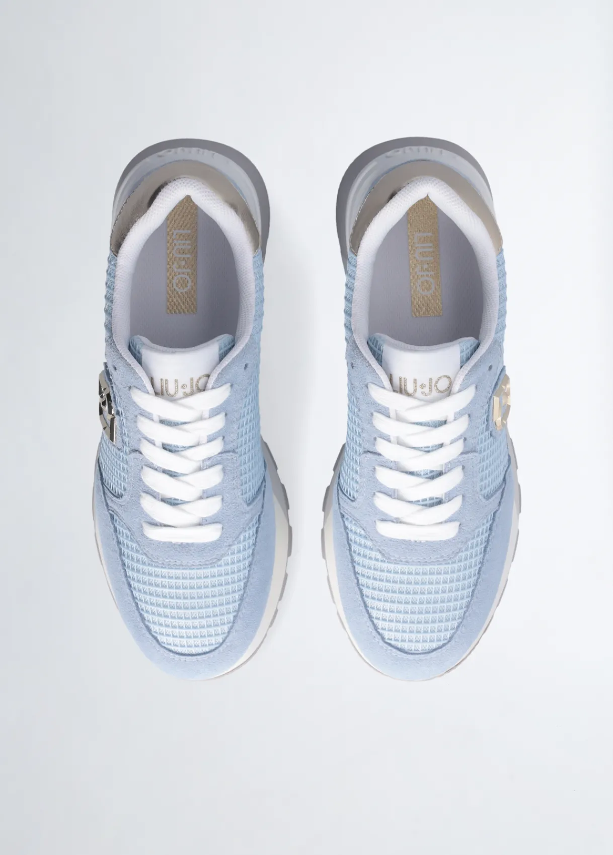 Liu Jo Sneakers à plateforme en daim et maille filet|Femme Sneakers
