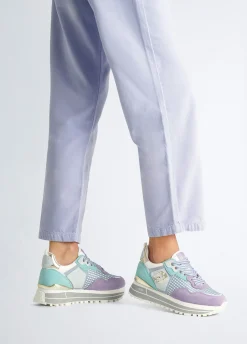 Liu Jo Sneakers à plateforme en daim et maille filet|Femme Sneakers
