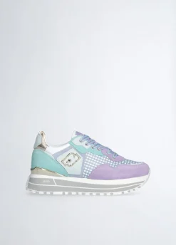 Liu Jo Sneakers à plateforme en daim et maille filet|Femme Sneakers