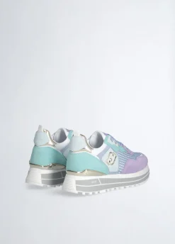 Liu Jo Sneakers à plateforme en daim et maille filet|Femme Sneakers