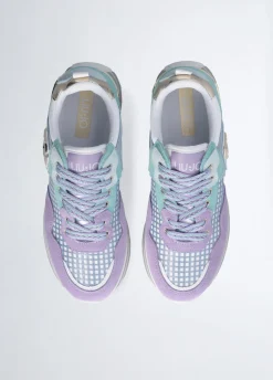 Liu Jo Sneakers à plateforme en daim et maille filet|Femme Sneakers