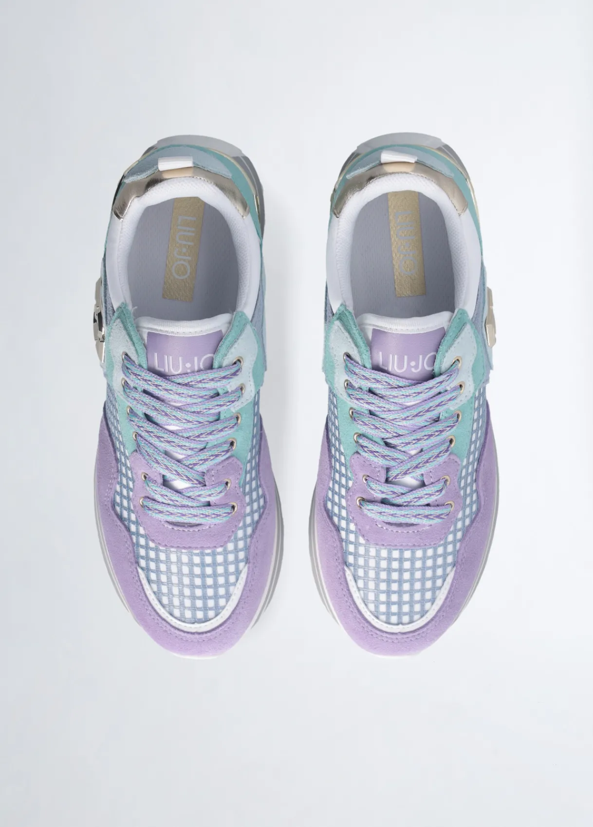 Liu Jo Sneakers à plateforme en daim et maille filet|Femme Sneakers