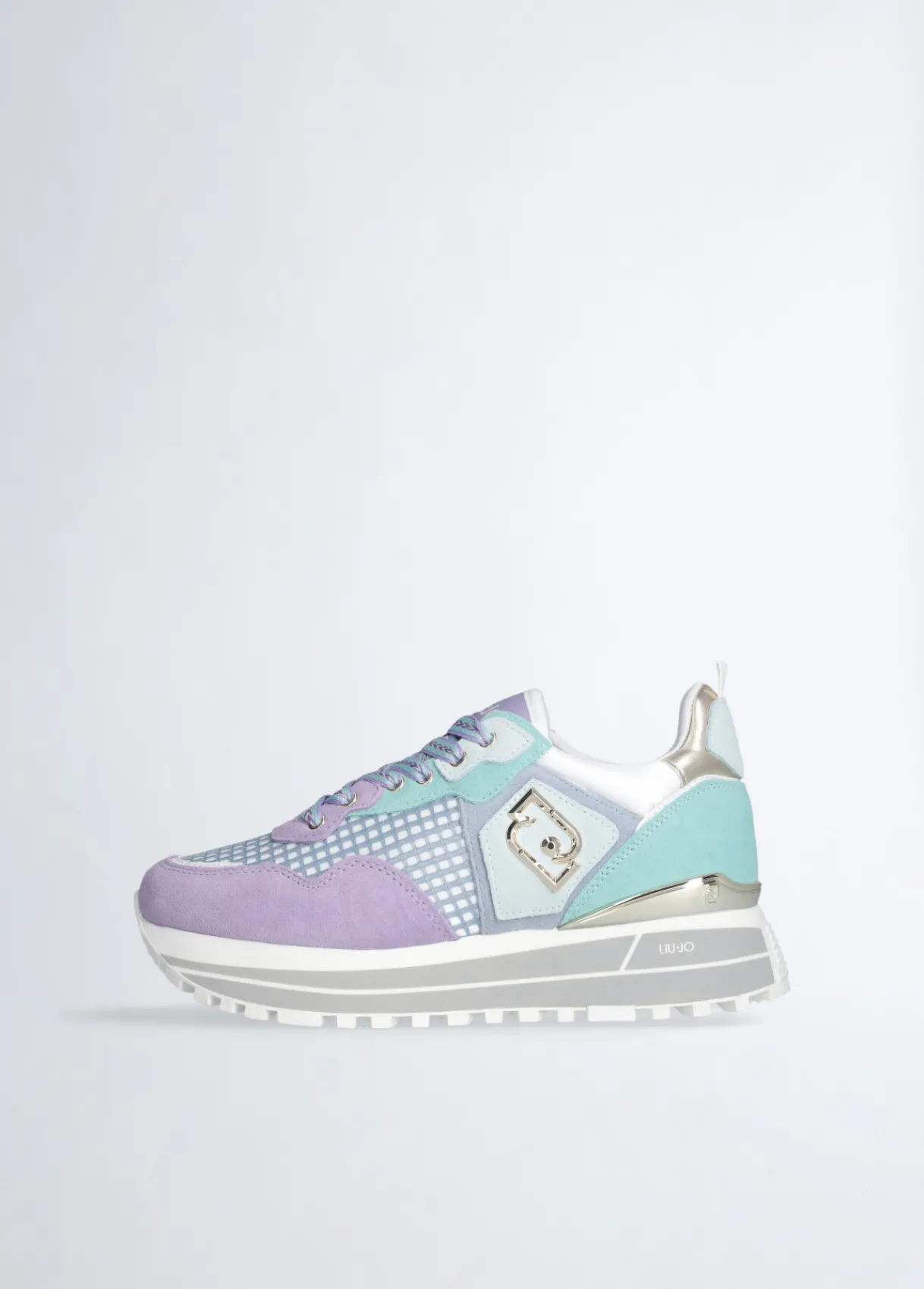 Liu Jo Sneakers à plateforme en daim et maille filet|Femme Sneakers