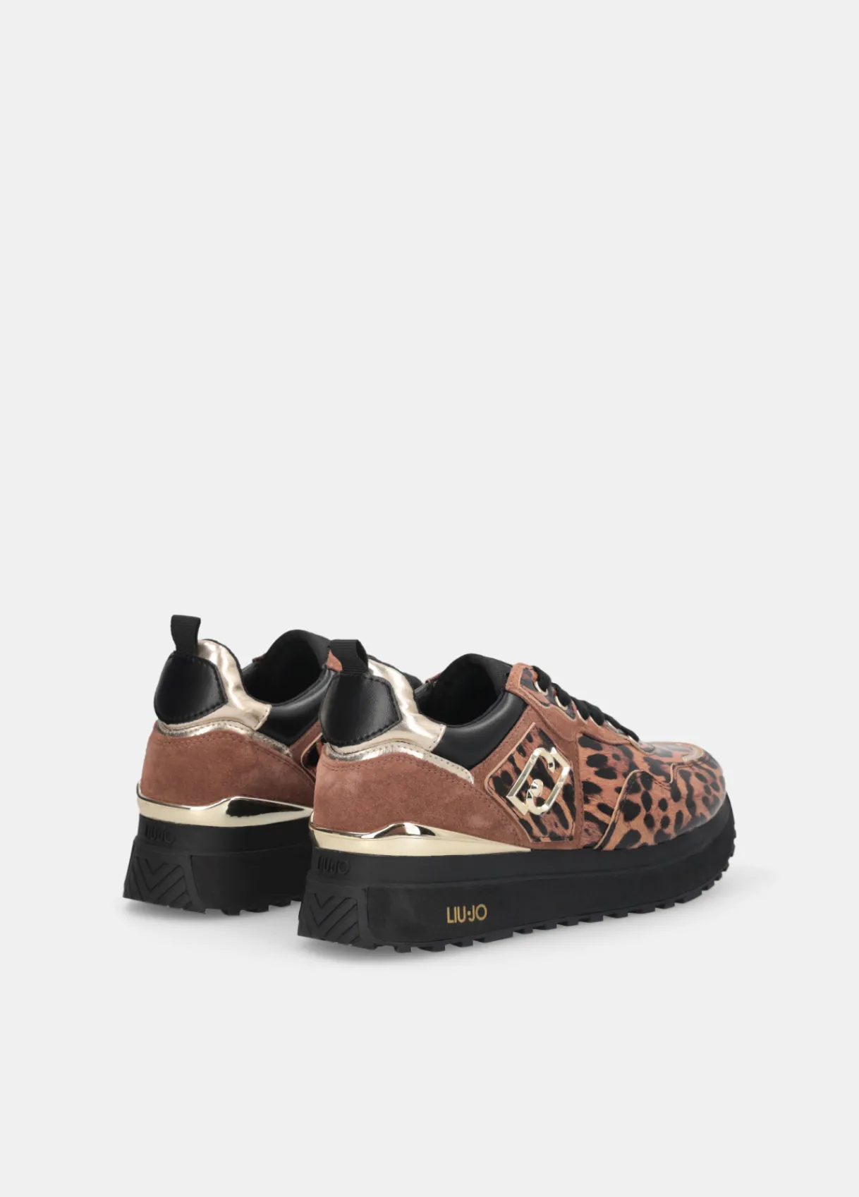 Liu Jo Sneakers à plateforme en vernis animalier|Femme Sneakers