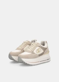 Liu Jo Sneakers à plateforme épaisse en glitter et en nylon|Femme Sneakers
