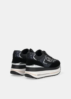 Liu Jo Sneakers à plateforme épaisse en glitter et en nylon|Femme Sneakers